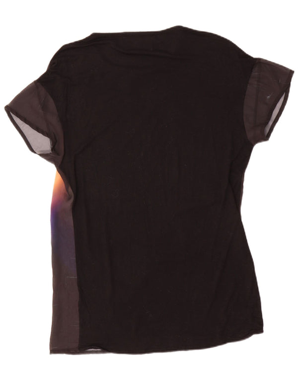 Damska koszulka oversize z grafiką Zara Top UK 10 Small Black Tie Dye