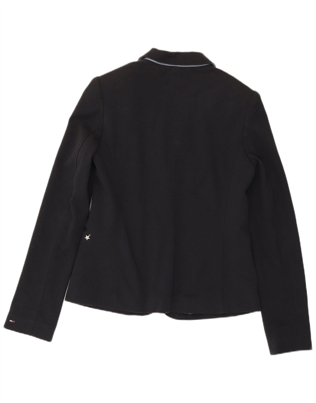 Damska marynarka zapinana na 1 guzik TOMMY HILFIGER UK 14, duża, granatowa, bawełniana