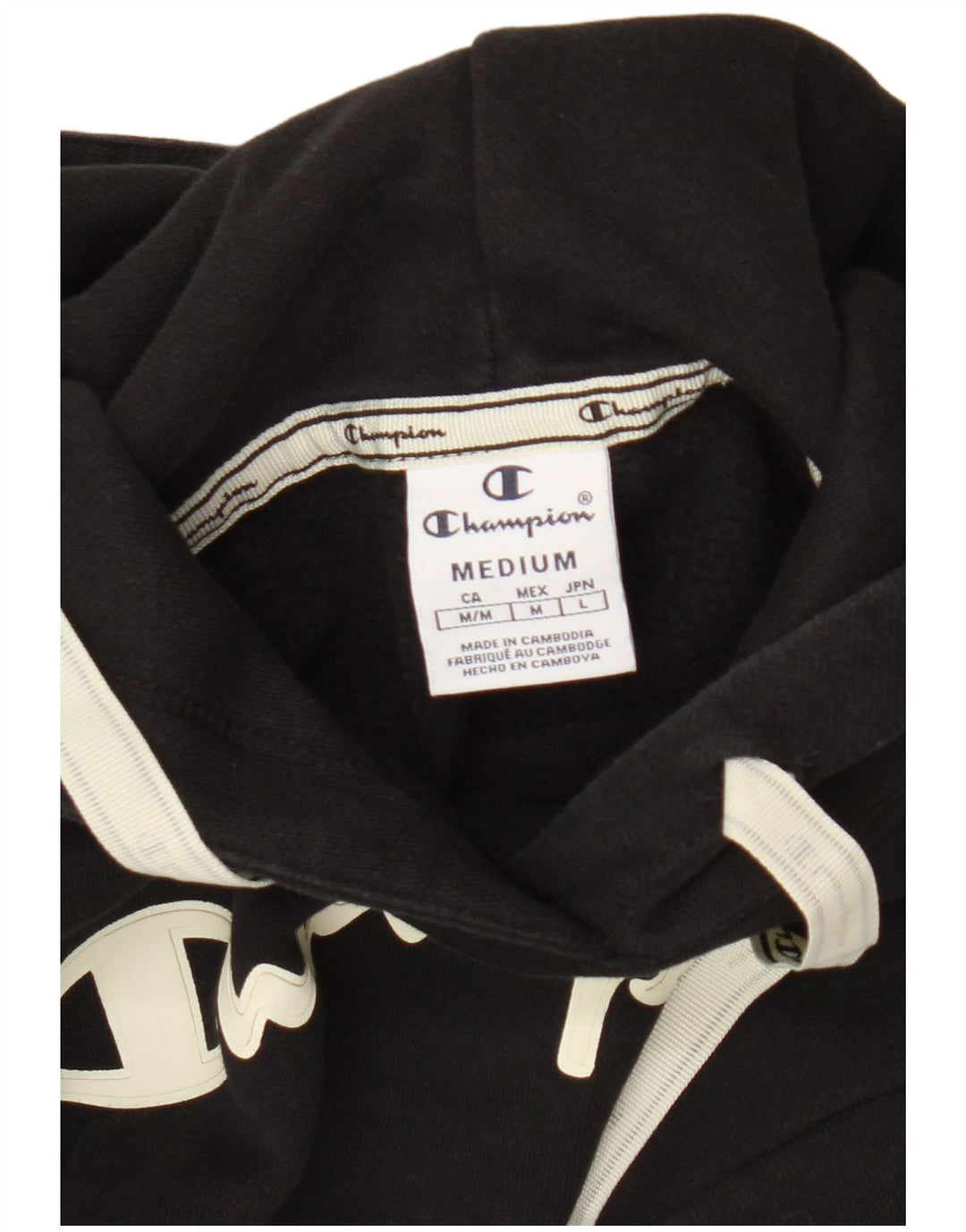 Damska bluza z kapturem Champion Graphic UK 14 Medium Black