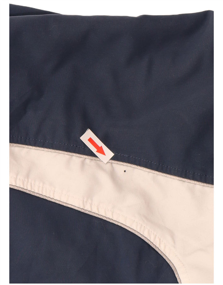 Męska kurtka dresowa ASICS XL, granatowa, poliester z blokami kolorów