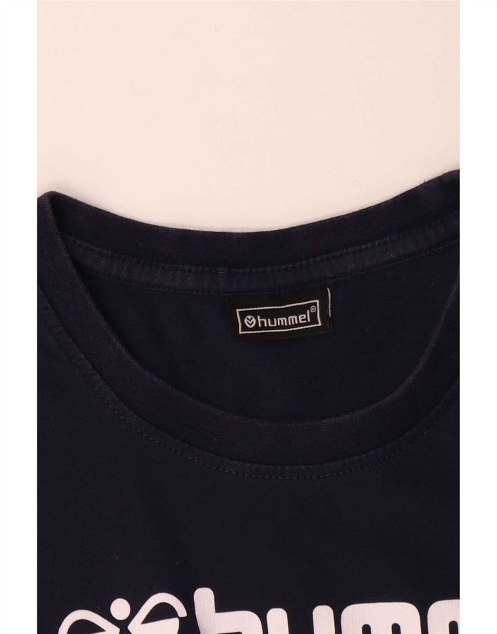 Damska koszulka z grafiką Hummel Top UK 14 Średni granat