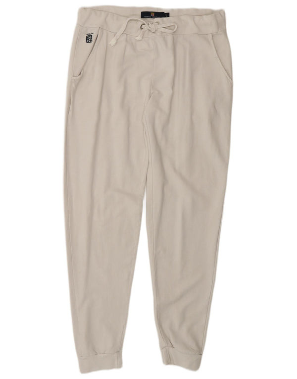 Damskie spodnie dresowe MARINA MILITARE Joggers UK 16, duże, białe