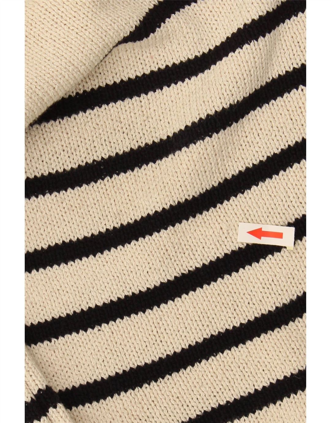 Damski sweter oversize HOBBS z okrągłym dekoltem UK 6 XS w białe paski