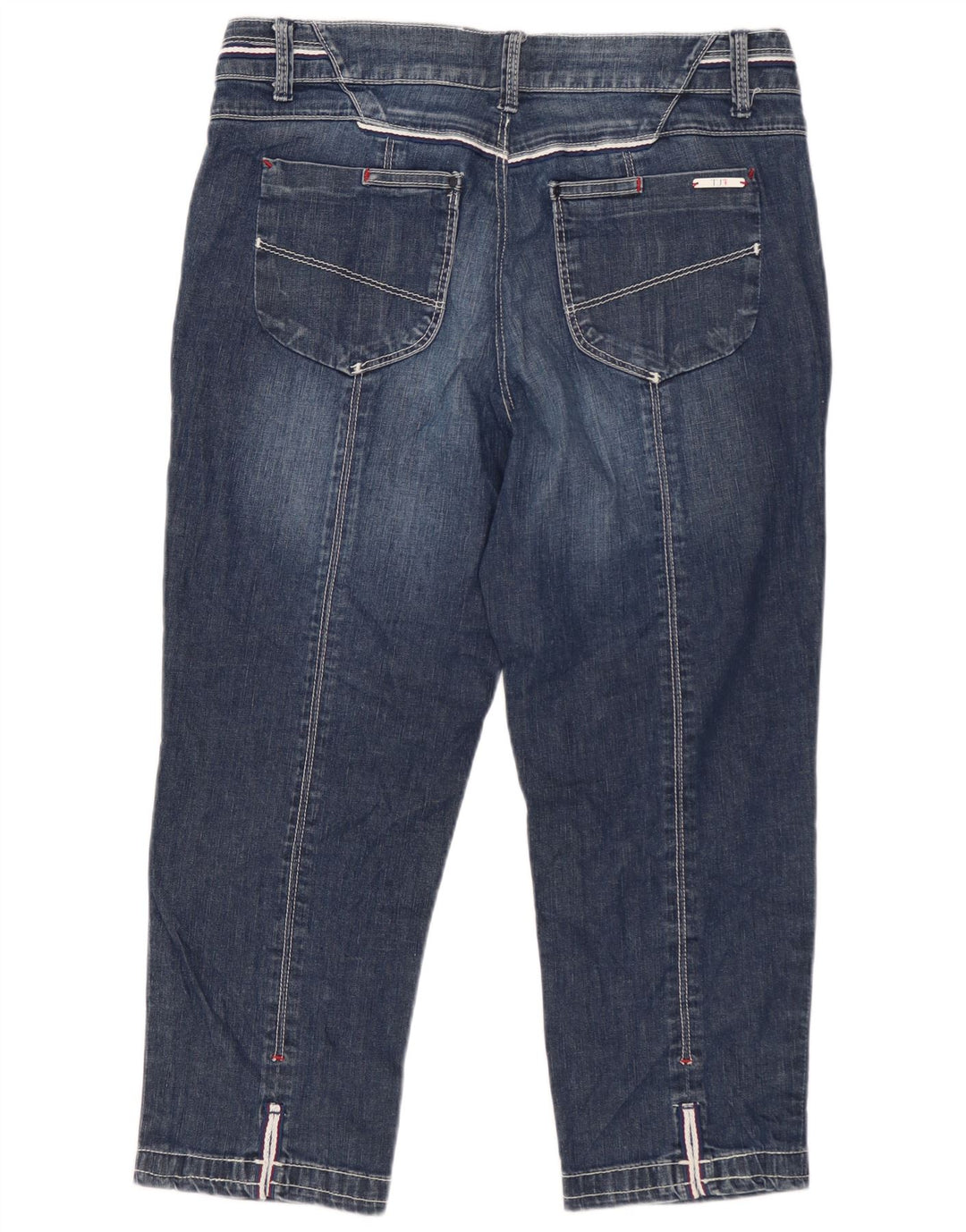 Damskie jeansy Capri TRUSSARDI W30 L21 Granatowe, bawełniane