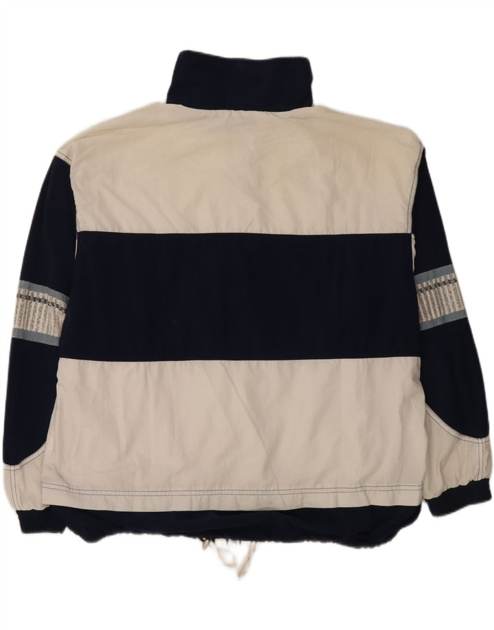 Męska kurtka dresowa LOTTO 2XL Biały poliester z blokami kolorów