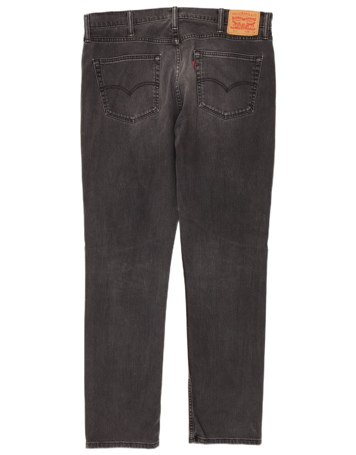 Męskie jeansy Levi's 511 Slim W38 L34 Czarna bawełna