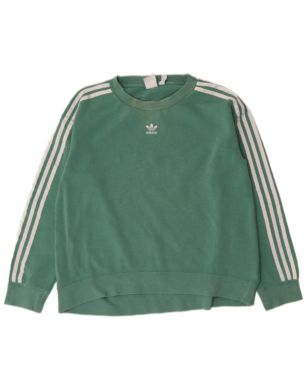 Damska bluza Adidas Jumper UK 8 Small Green Cotton