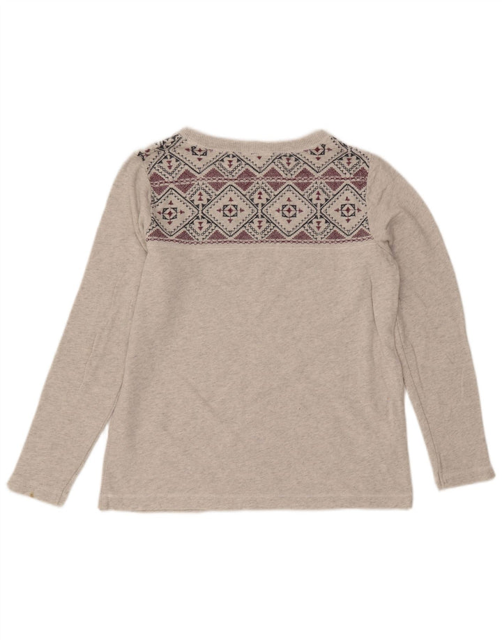 Damski sweter oversize EDDIE BAUER UK 10 Small Grey Fair Isle