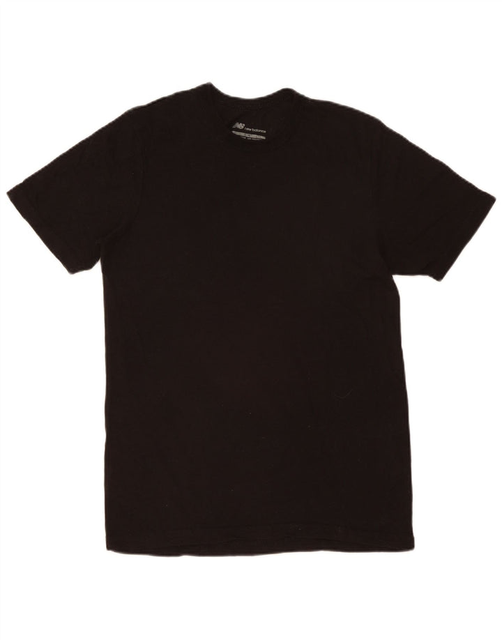 T-shirt męski New Balance, bawełniany, średni czarny