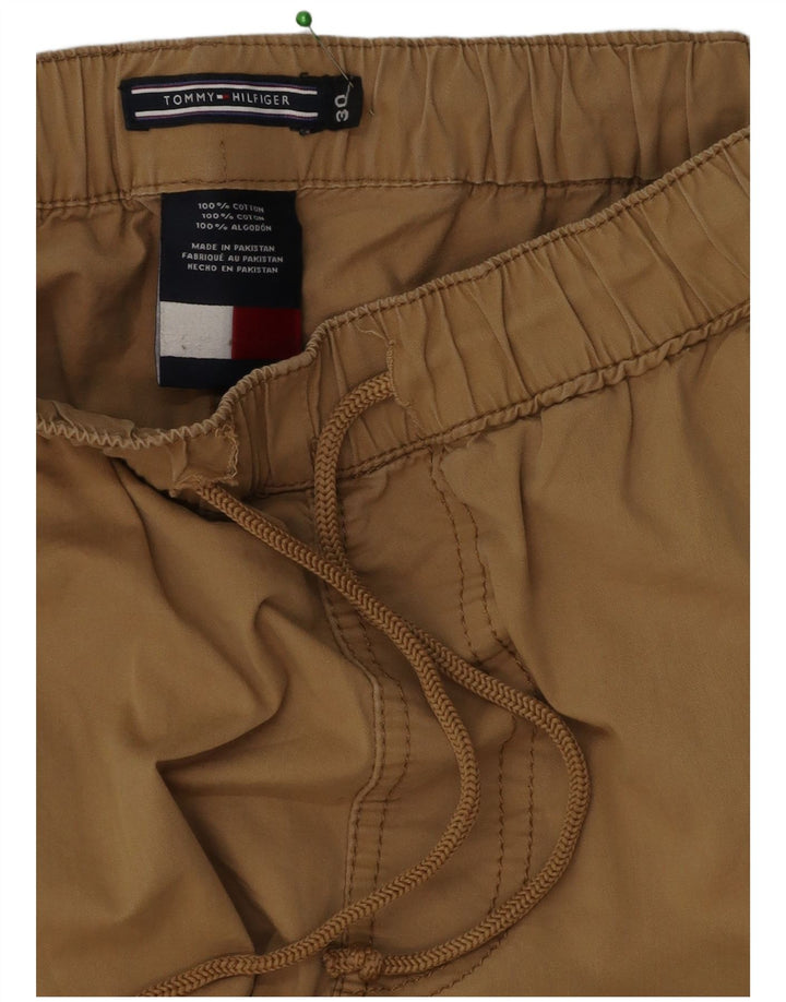Męskie bermudy Tommy Hilfiger W30 Średni brązowy bawełna