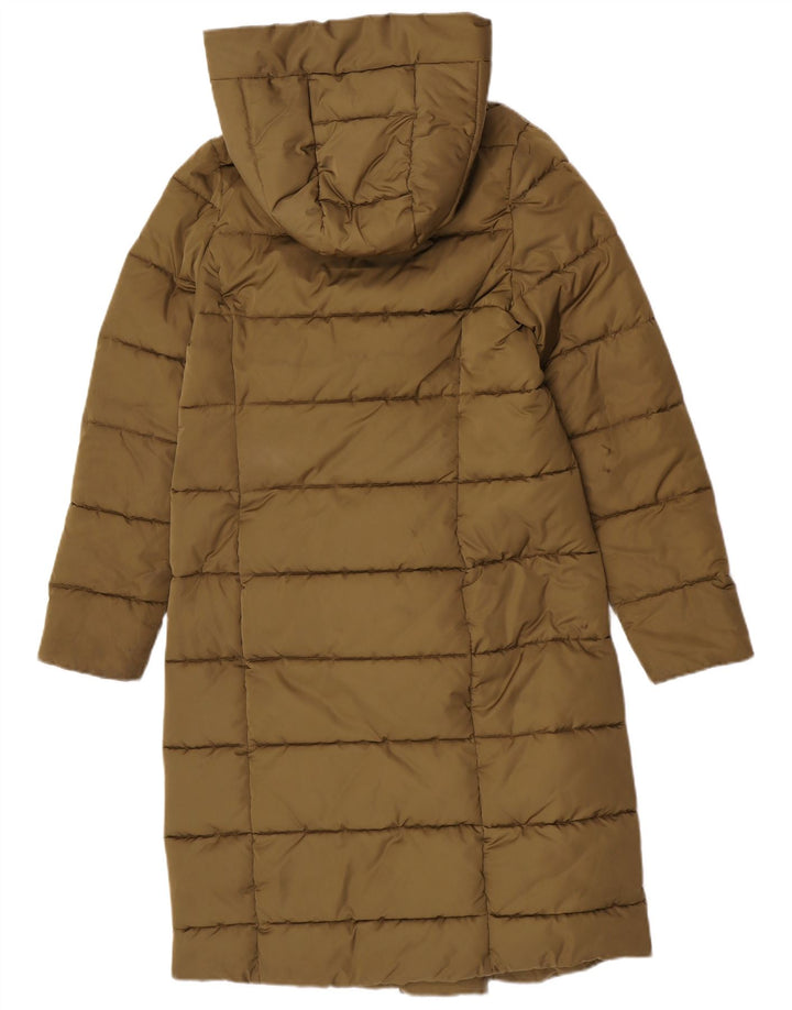Damski płaszcz z kapturem i ociepleniem Barbour UK 10, mały, khaki, poliester