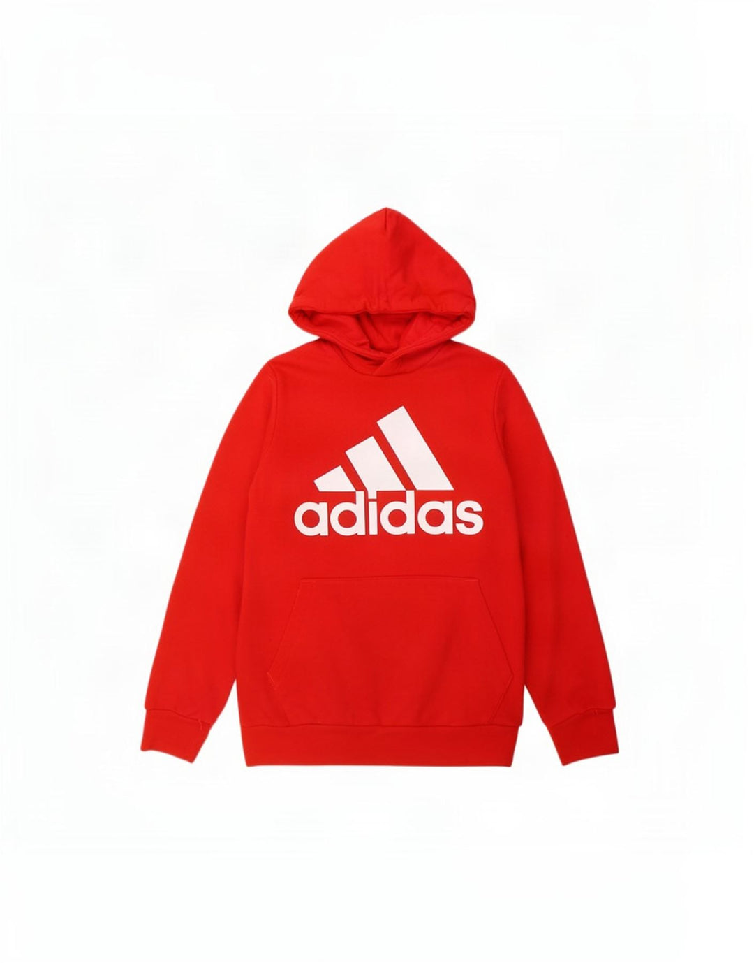 Męska bluza z kapturem Adidas Graphic, średnia czerwona, bawełniana