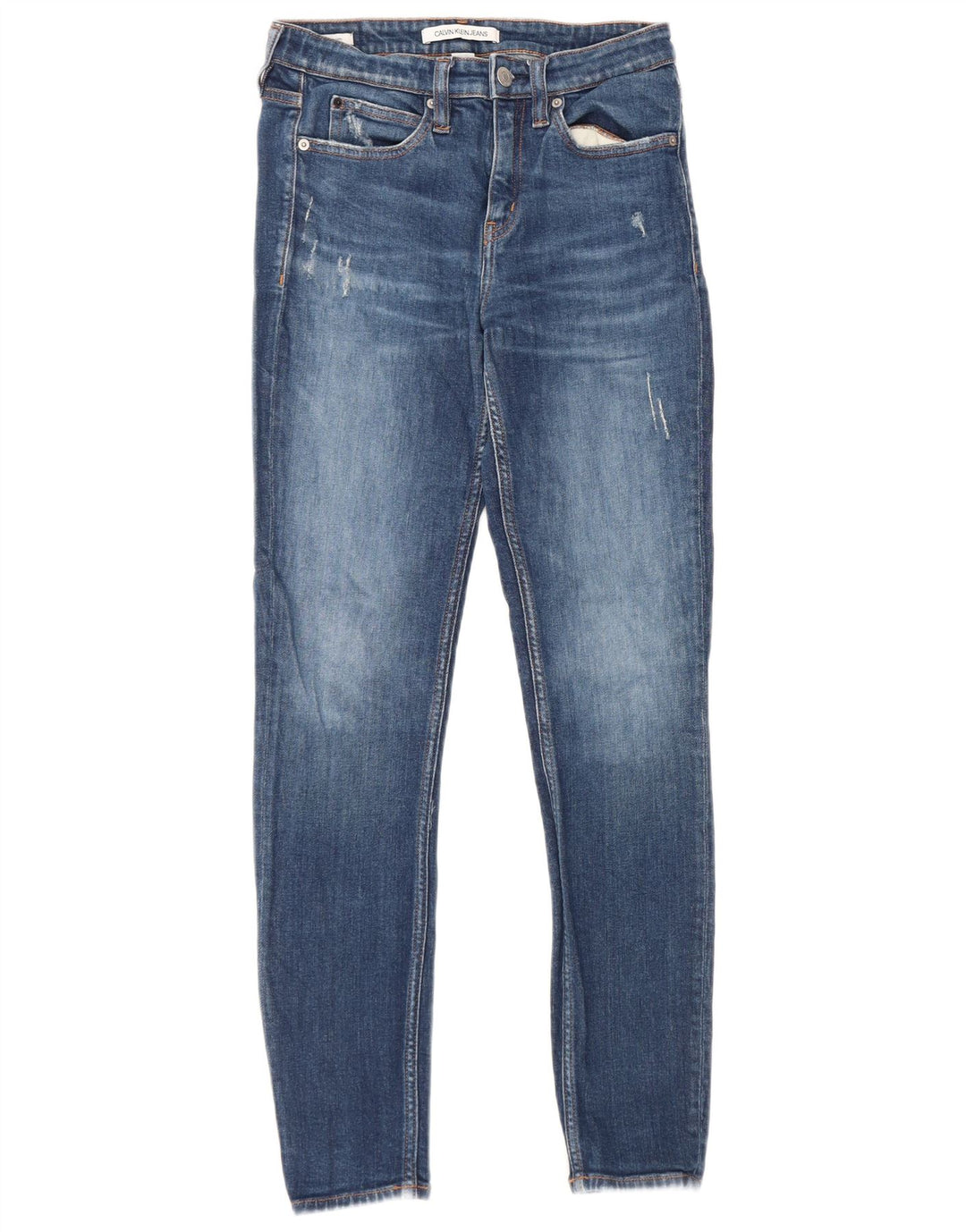 Damskie dżinsy Calvin Klein W28 L30 Niebieskie bawełniane