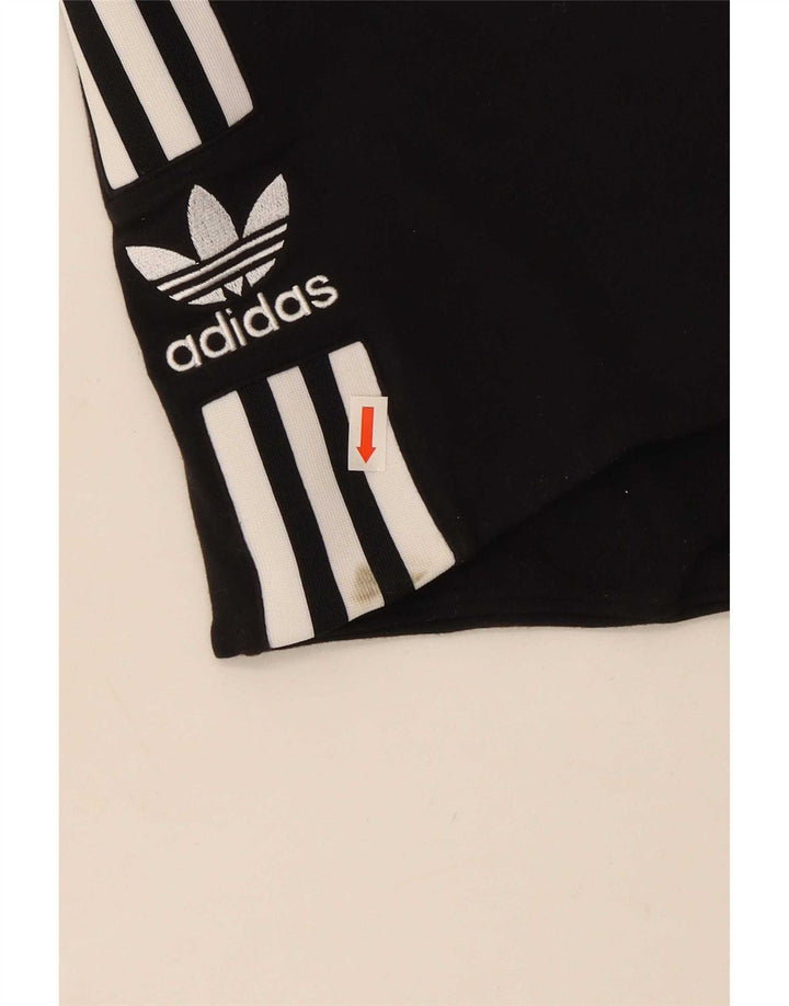 Damska koszulka bez ramiączek Adidas Crop UK 12, średnia czarna bawełna
