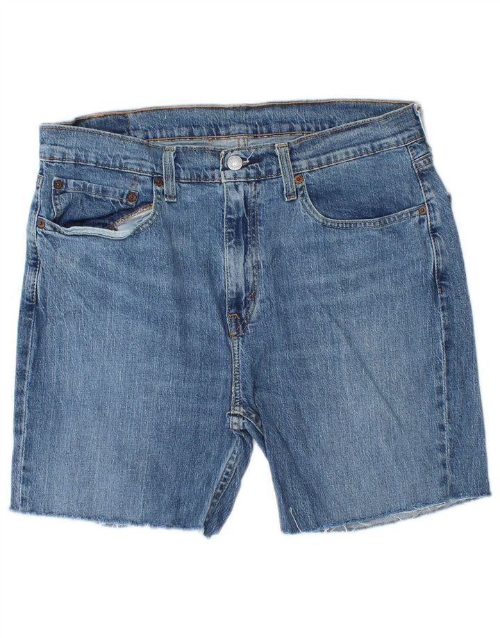 Męskie spodenki jeansowe LEVI'S 527 W34, duże, niebieskie, bawełniane