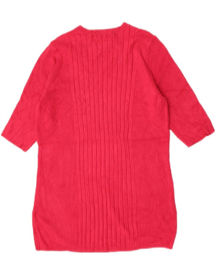 Marks & Spencer Damski sweter z dekoltem w łódkę, UK 12, średni róż
