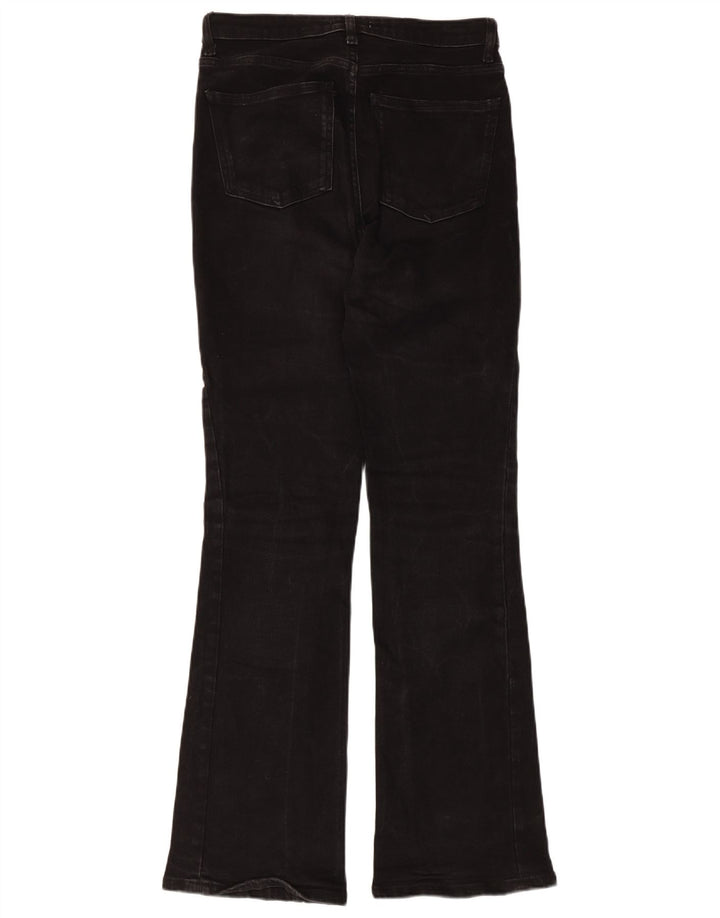 Damskie jeansy rozkloszowane Zara EU 38 Small W28 L31 Czarna bawełna
