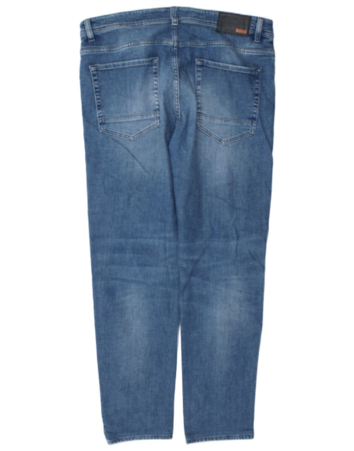 Męskie jeansy slim Hugo Boss W36 L32 Niebieskie bawełniane