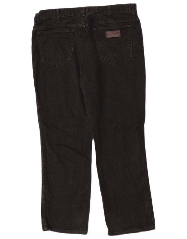 Męskie jeansy Wrangler Texas Straight W40 L30, czarne, bawełniane