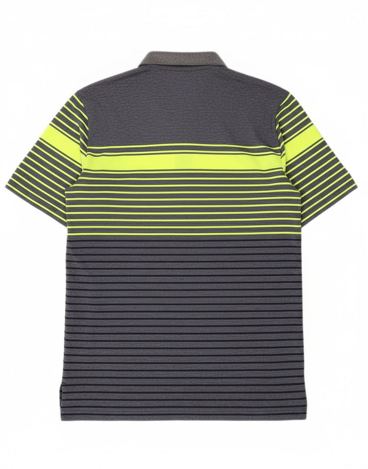 Męska koszulka polo Adidas XS w kolorze granatowym z poliestru w paski