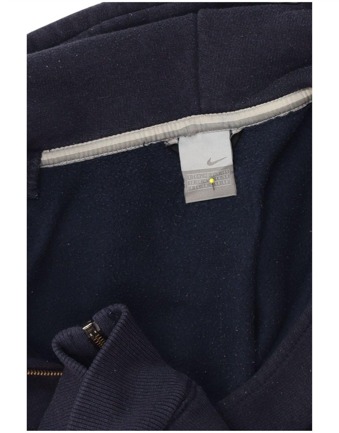 Męski sweter z kapturem i zamkiem Nike, XL, granatowy, bawełniany