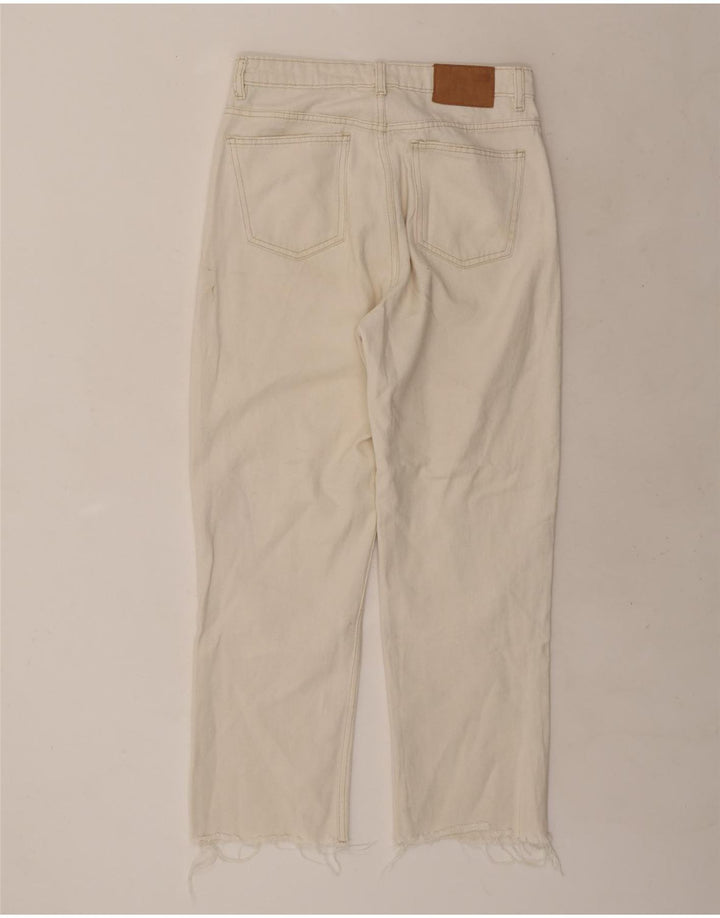 Damskie proste dżinsy Zara EU 40 Medium W30 L27 Biała bawełna