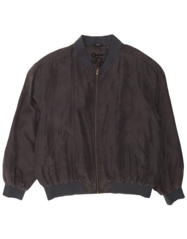Vintage męska kurtka bomber UK 42 XL granatowa klasyczna
