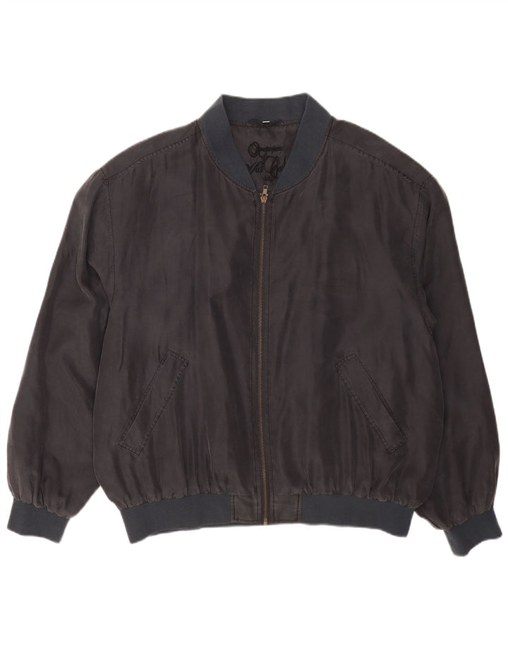 Vintage męska kurtka bomber UK 42 XL granatowa klasyczna