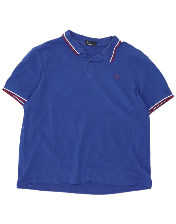 Męska koszulka polo Fred Perry 3XL, bawełniana w niebieskie paski