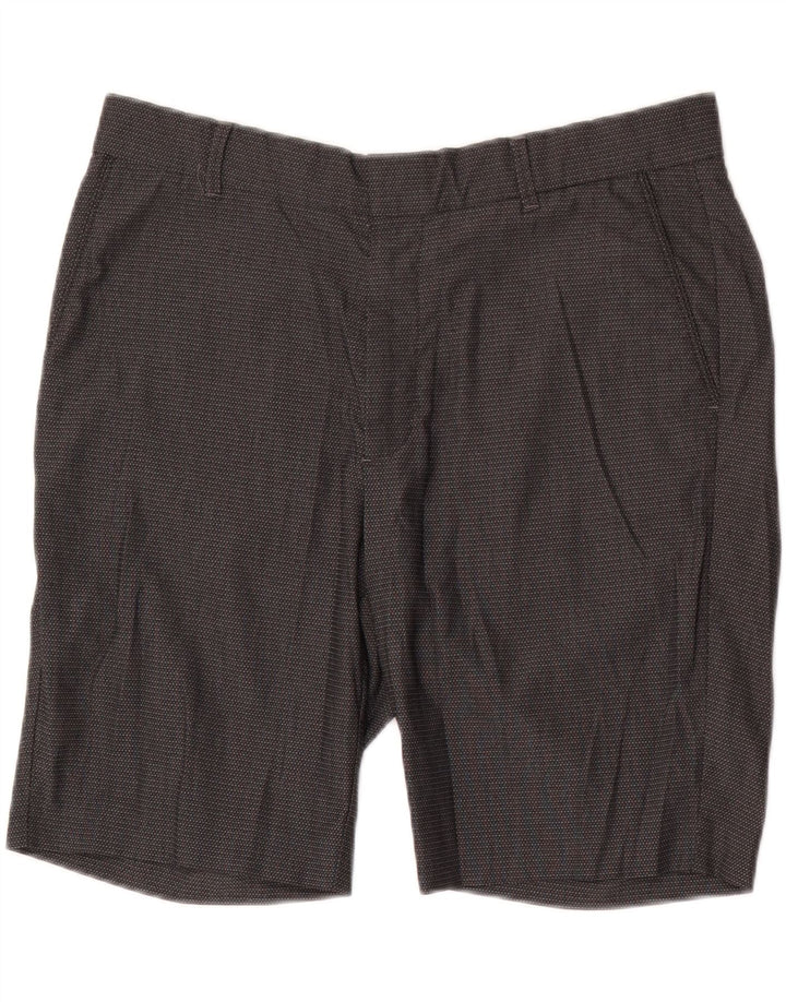 Męskie spodenki chino Marks & Spencer Slim Fit W34, duży, szary, cętkowany poliester