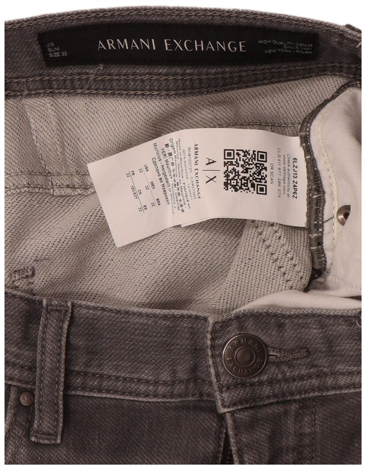 Armani Męskie J13 Slim Jeans W32 L30 Szara bawełna