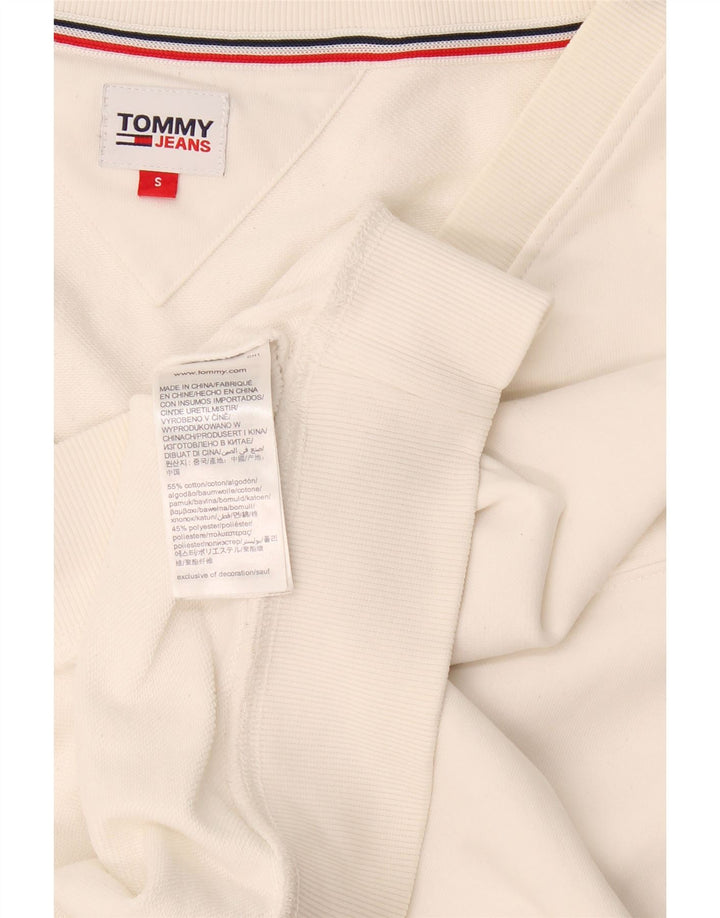 Damska bluza oversize Tommy Hilfiger Crop Oversize UK 10 Small White
