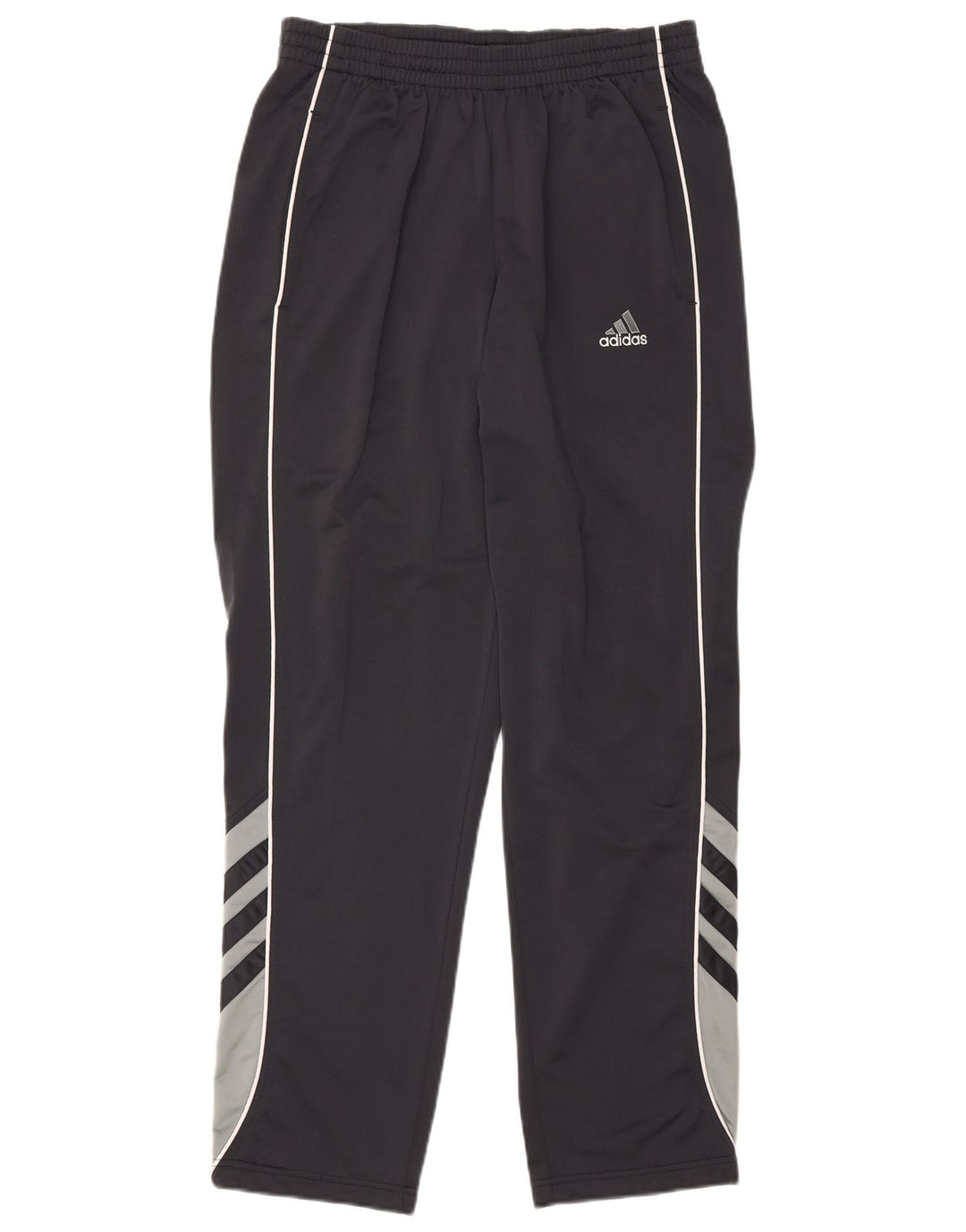 Męskie spodnie dresowe Adidas UK 40/42 Średni czarny poliester z blokami kolorów