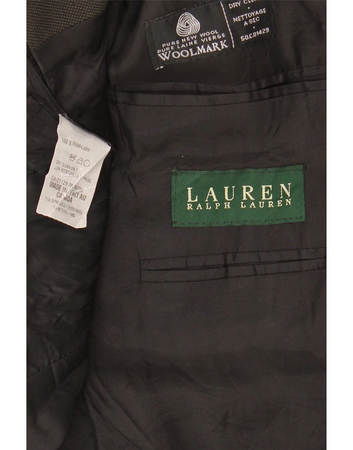 Męska marynarka zapinana na 2 guziki Ralph Lauren IT 56 2XL Czarna wełna