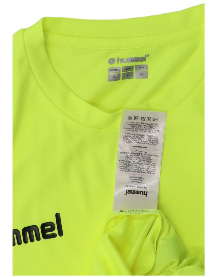 Męska koszulka z grafiką Hummel Top, średni zielony poliester