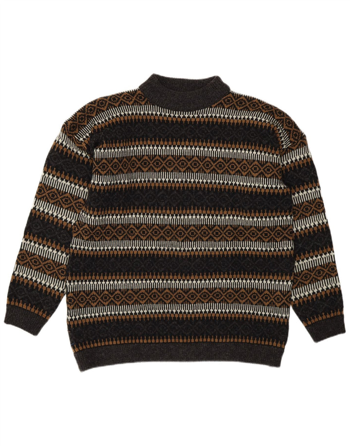 Męski sweter z golfem Esprit EU 36, mały, wielokolorowy, geometryczny