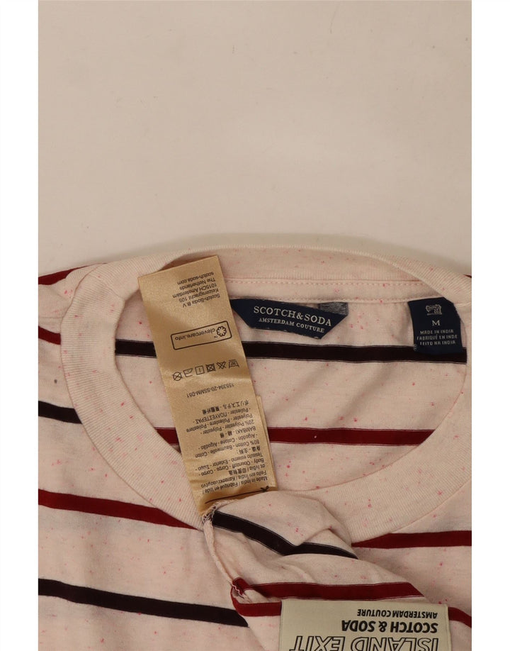 Koszulka męska Scotch & Soda, bawełniana w średnie białe paski