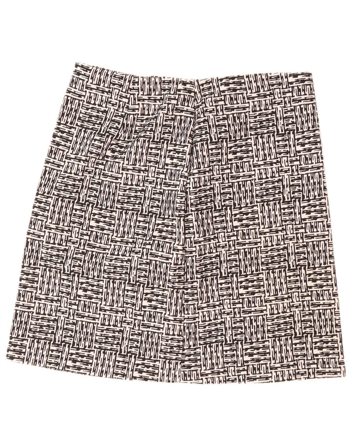 Marks & Spencer Damska spódnica w kształcie litery A UK 16 duża W34 czarna geometryczna