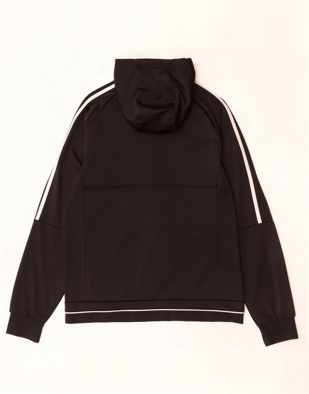 Adidas Męska bluza dresowa z kapturem, średnia czarna poliester