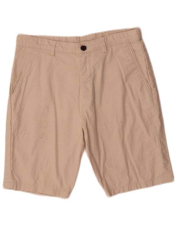 Męskie spodenki Chino Vintage EU 38 Small W30 Beżowa bawełna w prążki