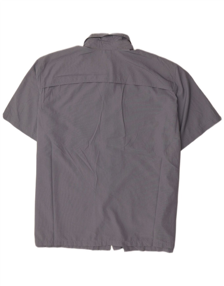 Koszula męska z krótkim rękawem EDDIE BAUER 3XL niebieski poliester