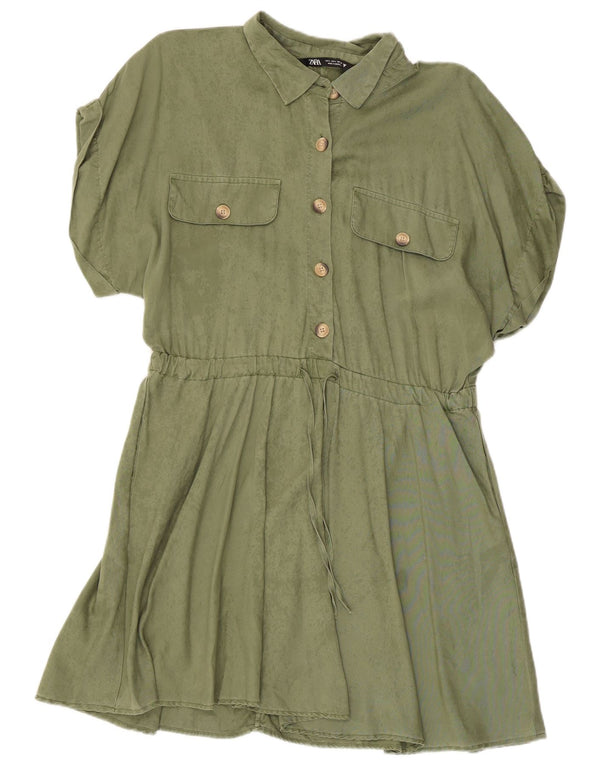 Sukienka podstawowa damska Zara UK 14, duża, khaki