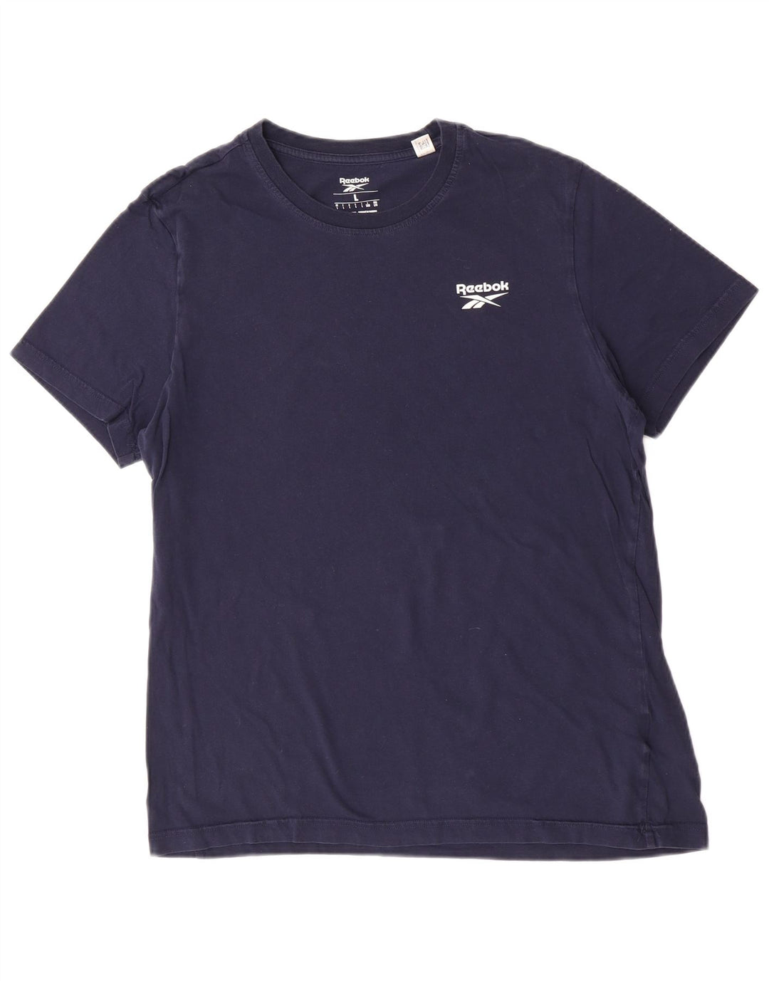 T-shirt męski Reebok, duży, granatowy, bawełniany