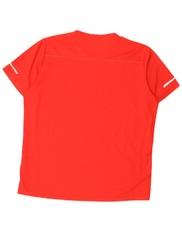 Adidas Mens Climalite T-Shirt Top XL Red Polyester