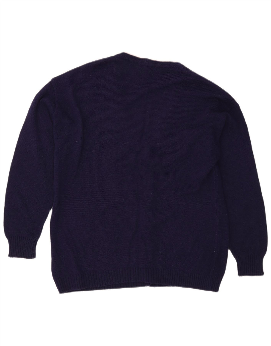 Sweter damski z grafiką PIMET MAGLIERA UK 18 XL granatowy w kwiaty