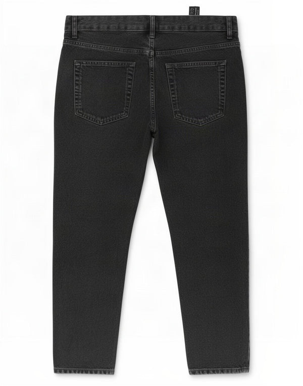 Zara Mens Tapered Jeans EU 44 Large W34 L26 Black Cotton