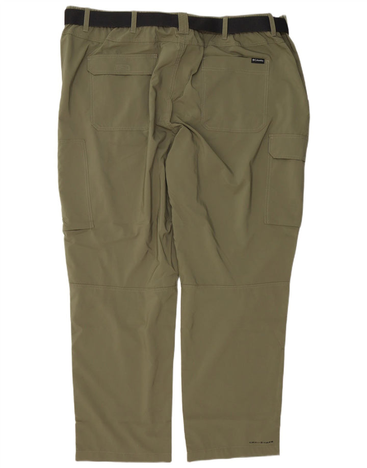 Męskie proste spodnie cargo Columbia W54 L32 Khaki poliester