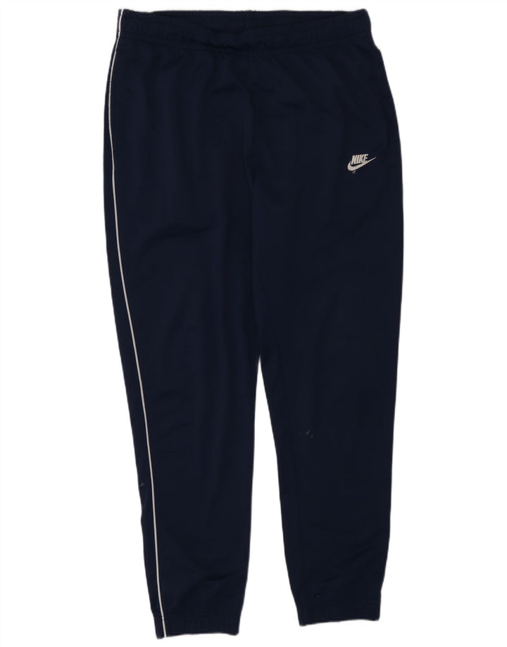 Męskie spodnie dresowe Nike, duże, granatowe, poliestrowe