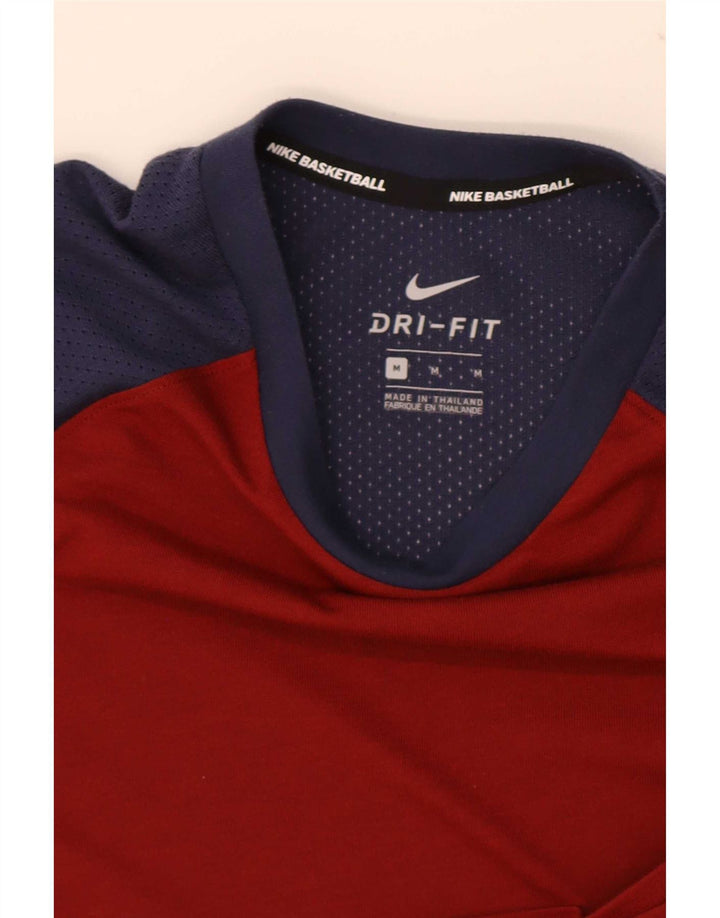 Męski T-shirt Nike Dri Fit Top w kolorze średnio czerwonym