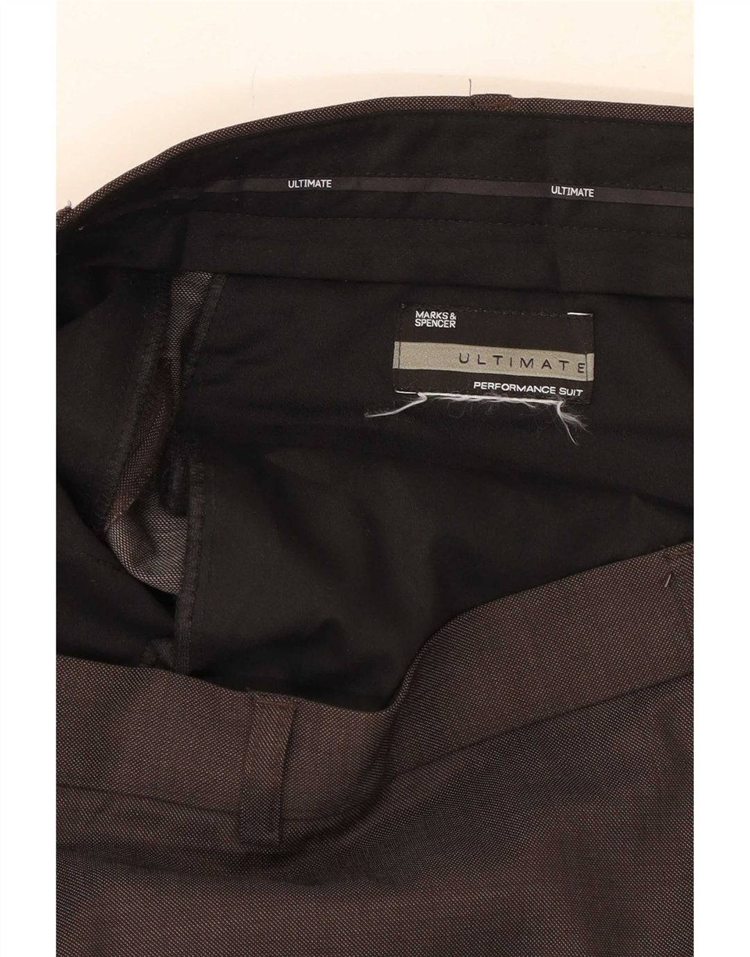 Męskie spodnie garniturowe Marks & Spencer W40 L29 szare